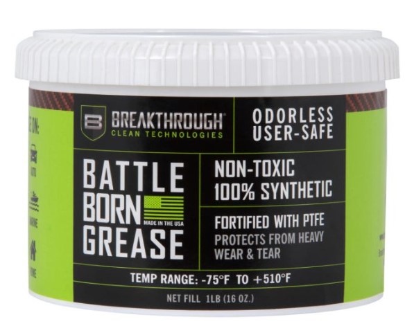 BREAKTHROUGH BATTLE BORN GREASE WITH PTFE - 1LB TUB BTG-1LB - Win Repeating Arms Promotion